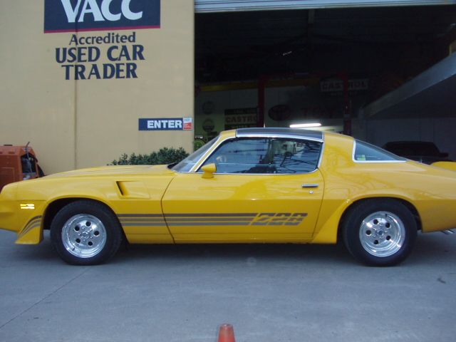 Yellow Chevrolet Camaro Z28